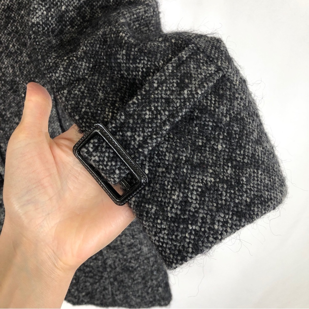 Soia and Kyo Wool Coat Black Gray Size S Petite Overcoat Peacoat - Picture 4 of 9